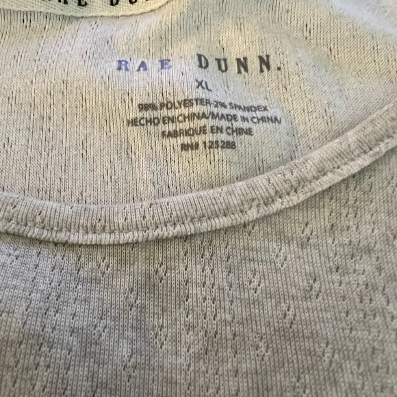 Rae Dunn Gray and Pink Pajama Set - Picture 4 of 4